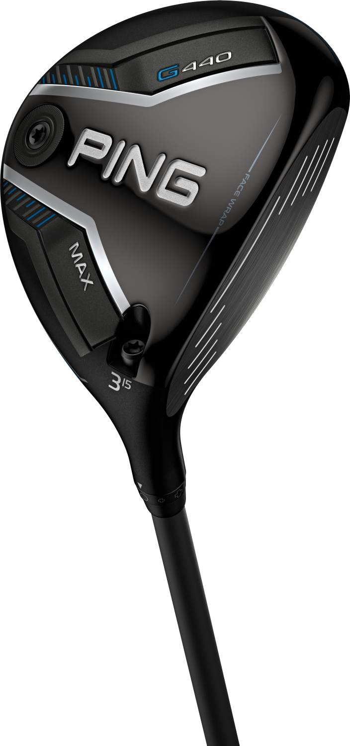 G440 Max Herre Fairwaykølle   Sort   Højre   15.0° (3 Kølle)     Alta Cb Blue 65 Regular Grafit fra Ping