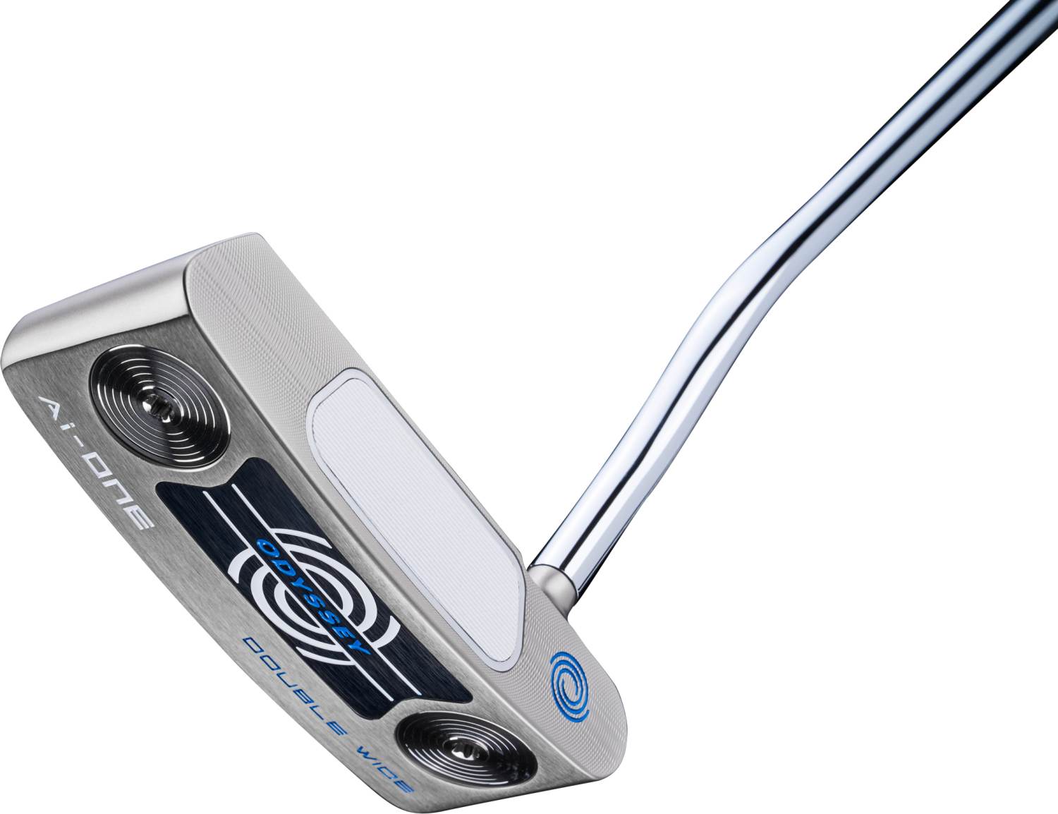 Ai One Double Wide Db Double Bend Neck Putter   Silver   Højre   Str. 33"     Ai One (2023) Standard Hvid Blå fra Odyssey