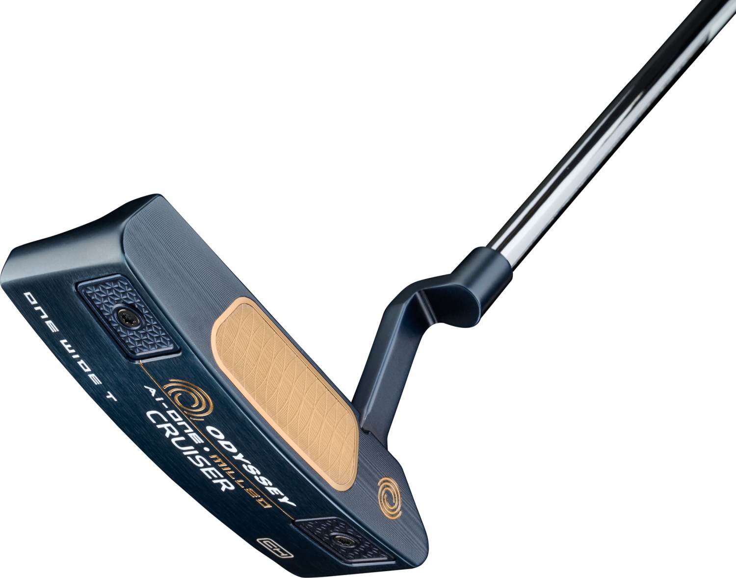 Ai One Milled Cruiser One Wide Plumber Neck Putter   Blå   Højre   Str. 38"     Ai One Milled (2025) Midsize Hvid Blå fra Odyssey