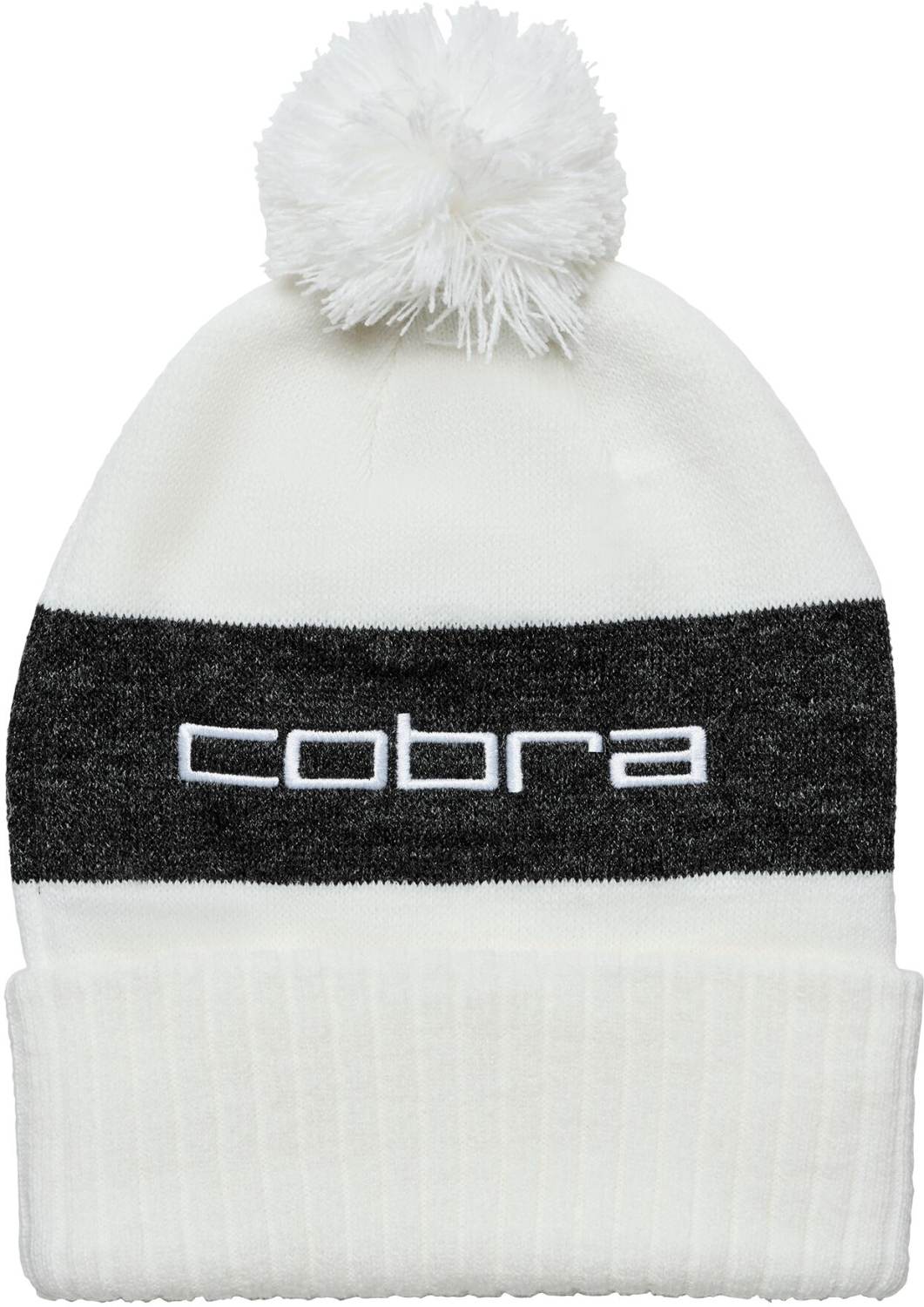 Pom Beanie Herre Hue   White Glow Puma Black   Str. Onesize fra Cobra
