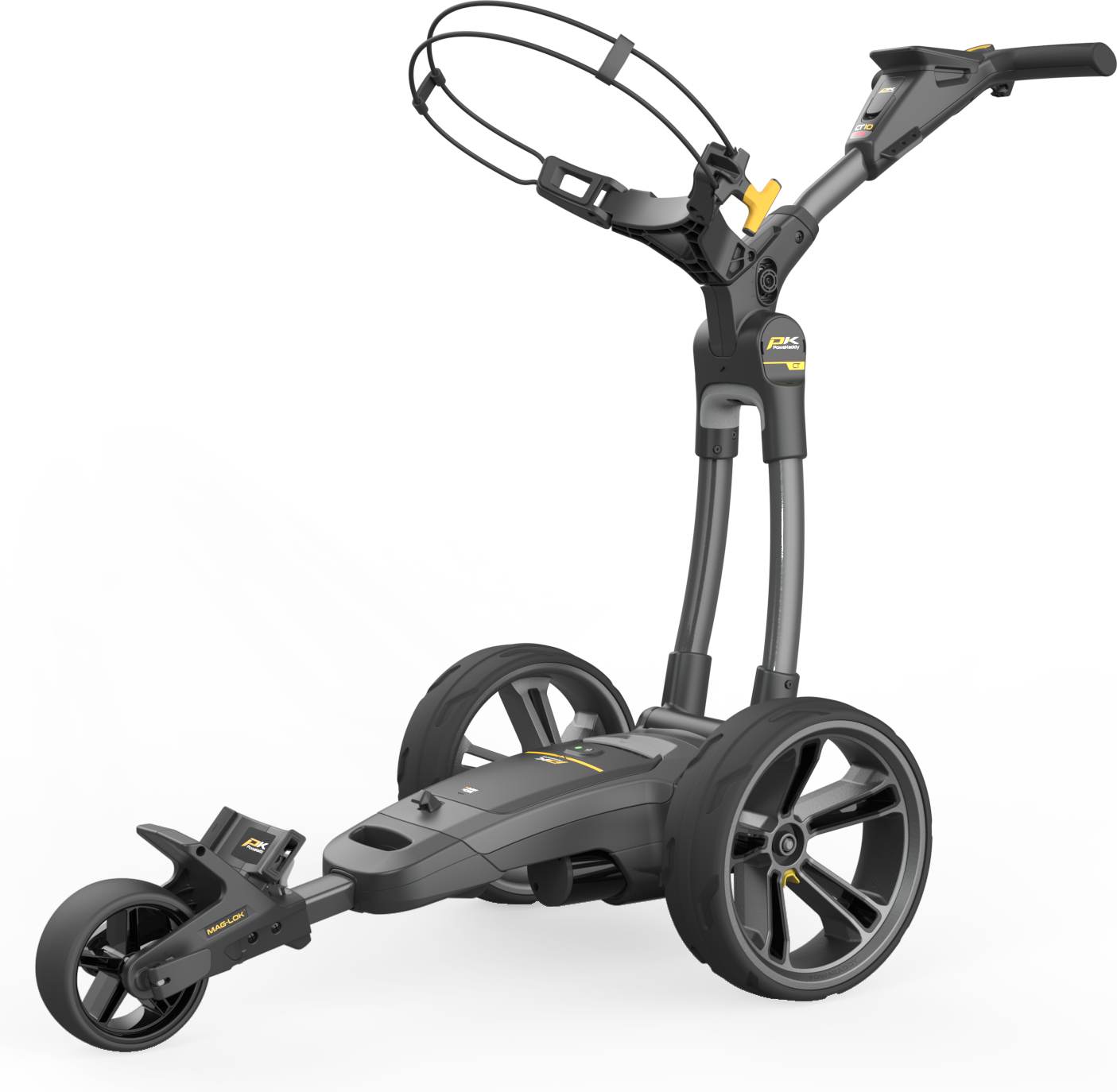 Ct10 Gps Ebs Elektrisk Golfvogn   Gun Metal   260wh, 29.6v (36 Huller) fra Powakaddy