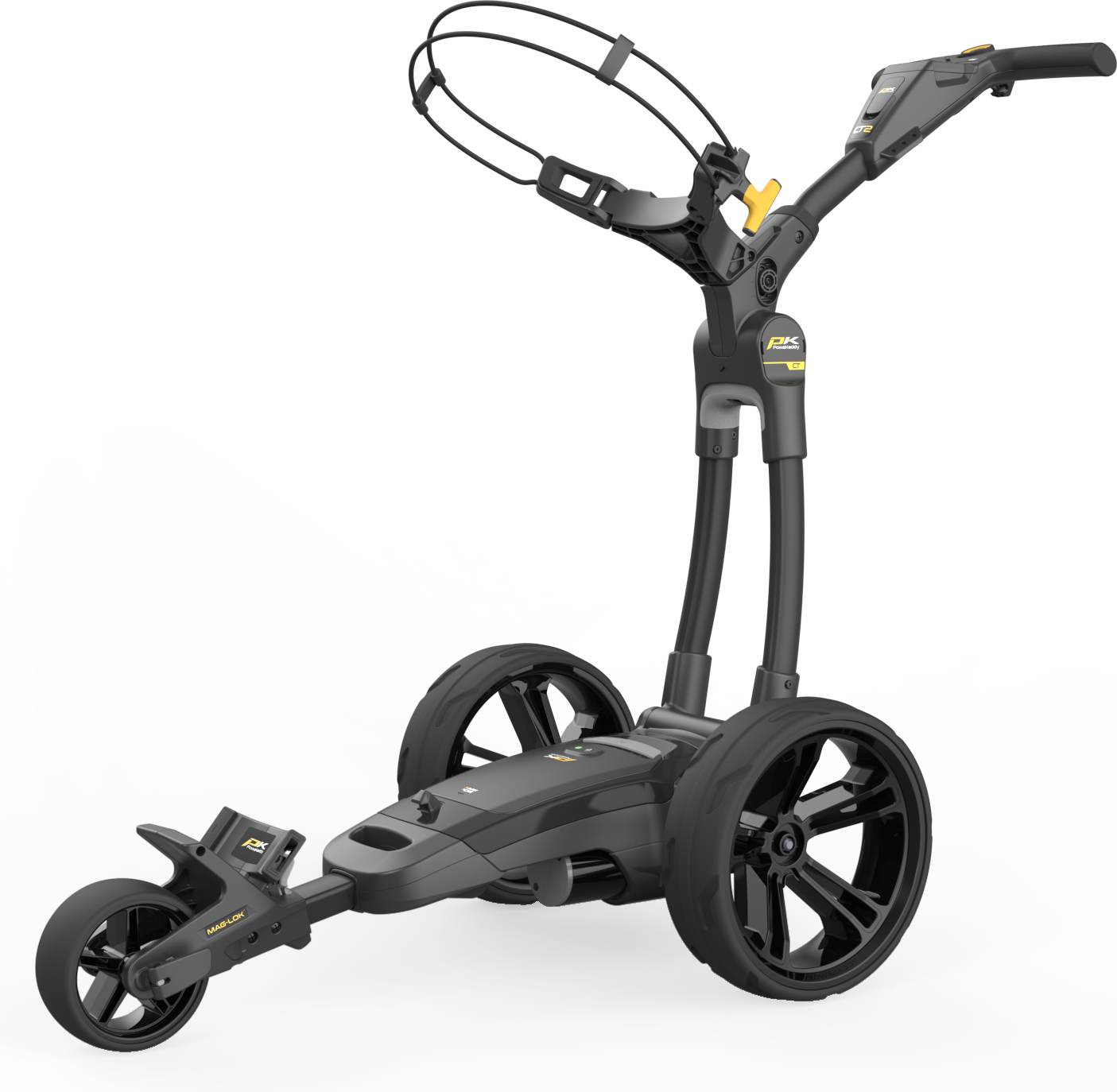Ct2 Ebs Elektrisk Golfvogn   Black   260wh, 29.6v (36 Huller) fra Powakaddy