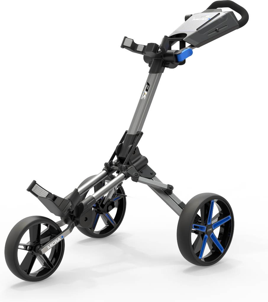 Micra Golfvogn   Gun Metal Blue fra Powakaddy