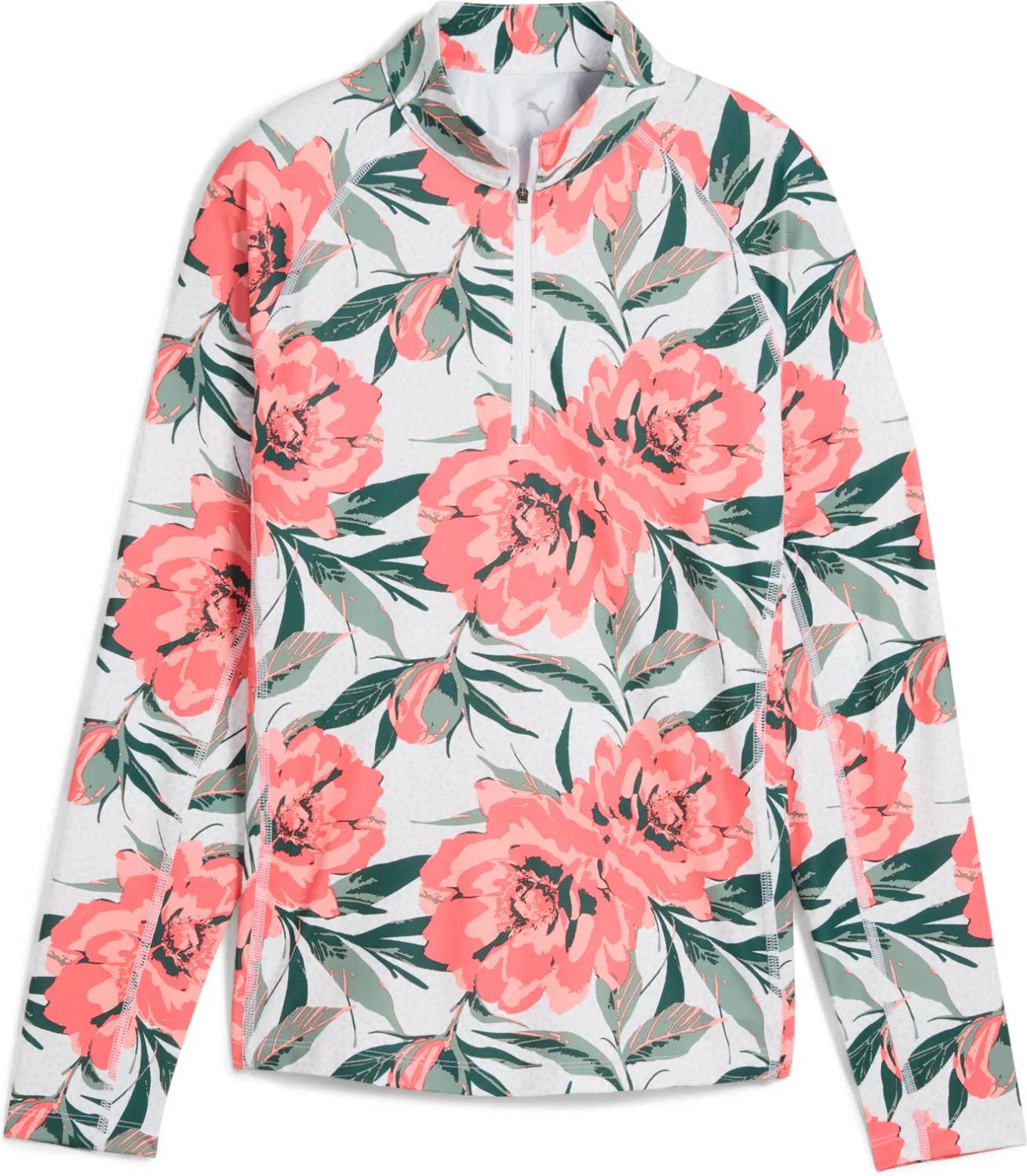 You V Beautiful Game 1 4 Zip Dame Pullover   White Glow Peach Frost   Str. L fra Puma