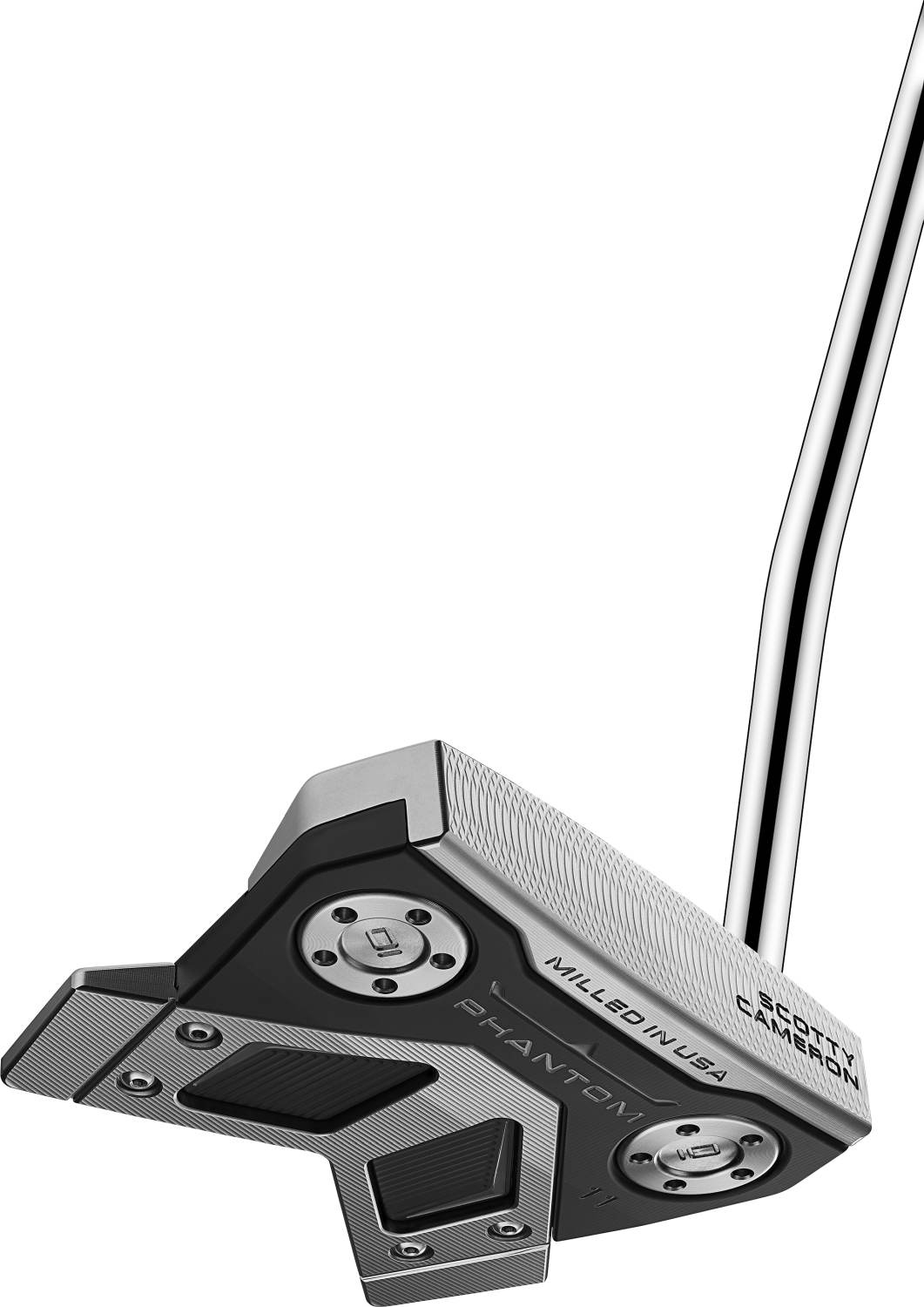 Phantom 11 Single Bend Neck Herre Putter   Chrome   Venstre   Str. 33"     Full Contact (2024) Standard Sort fra Scotty Cameron