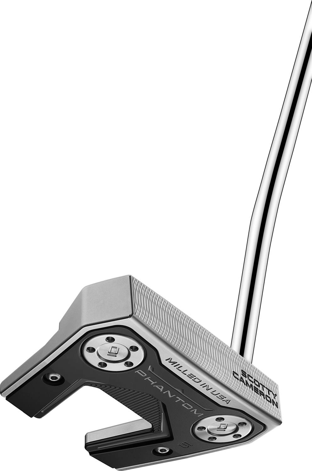 Phantom 5 Single Bend Neck Herre Putter   Chrome   Venstre   Str. 33"     Full Contact (2024) Standard Sort fra Scotty Cameron