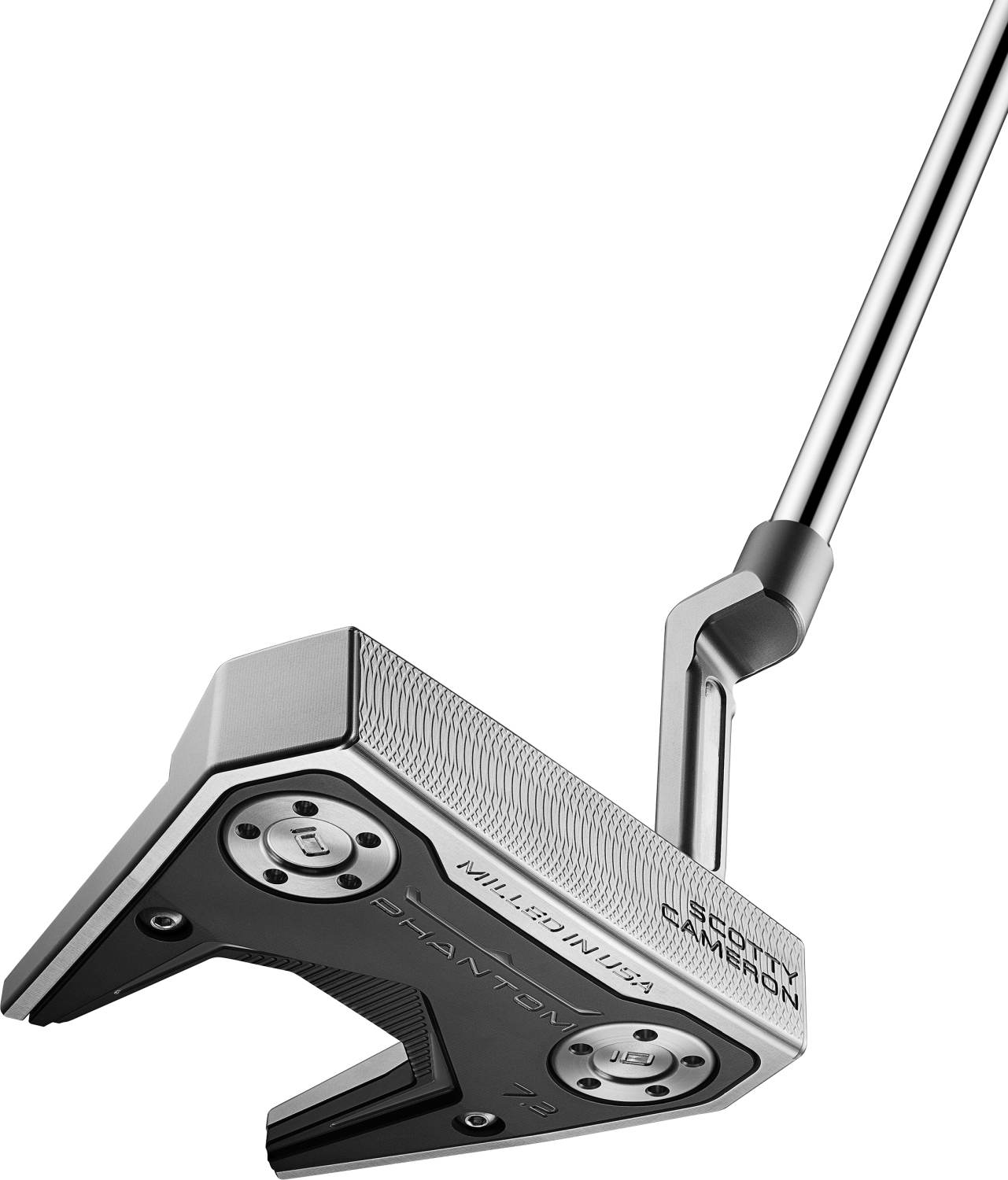 Phantom 7.2 Plumber Neck Herre Putter   Chrome   Højre   Str. 33"     Full Contact (2024) Standard Sort fra Scotty Cameron