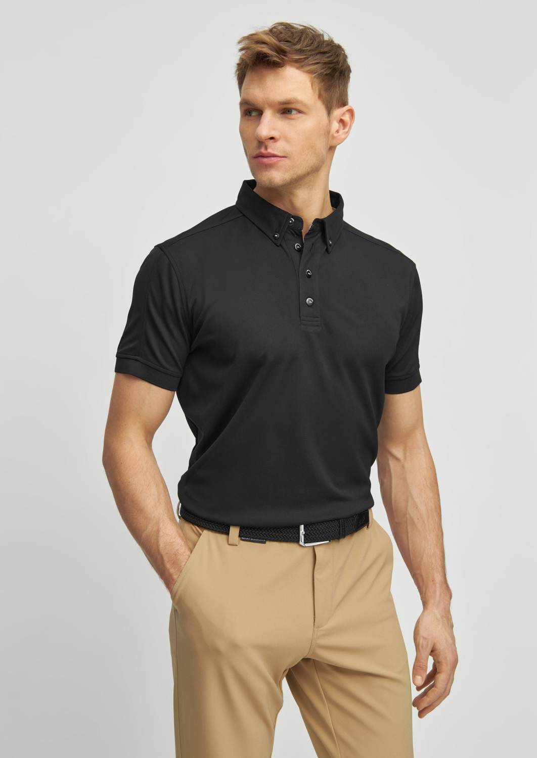 Abraham Herre Poloshirt   Black   Str. X fra What Bunkers