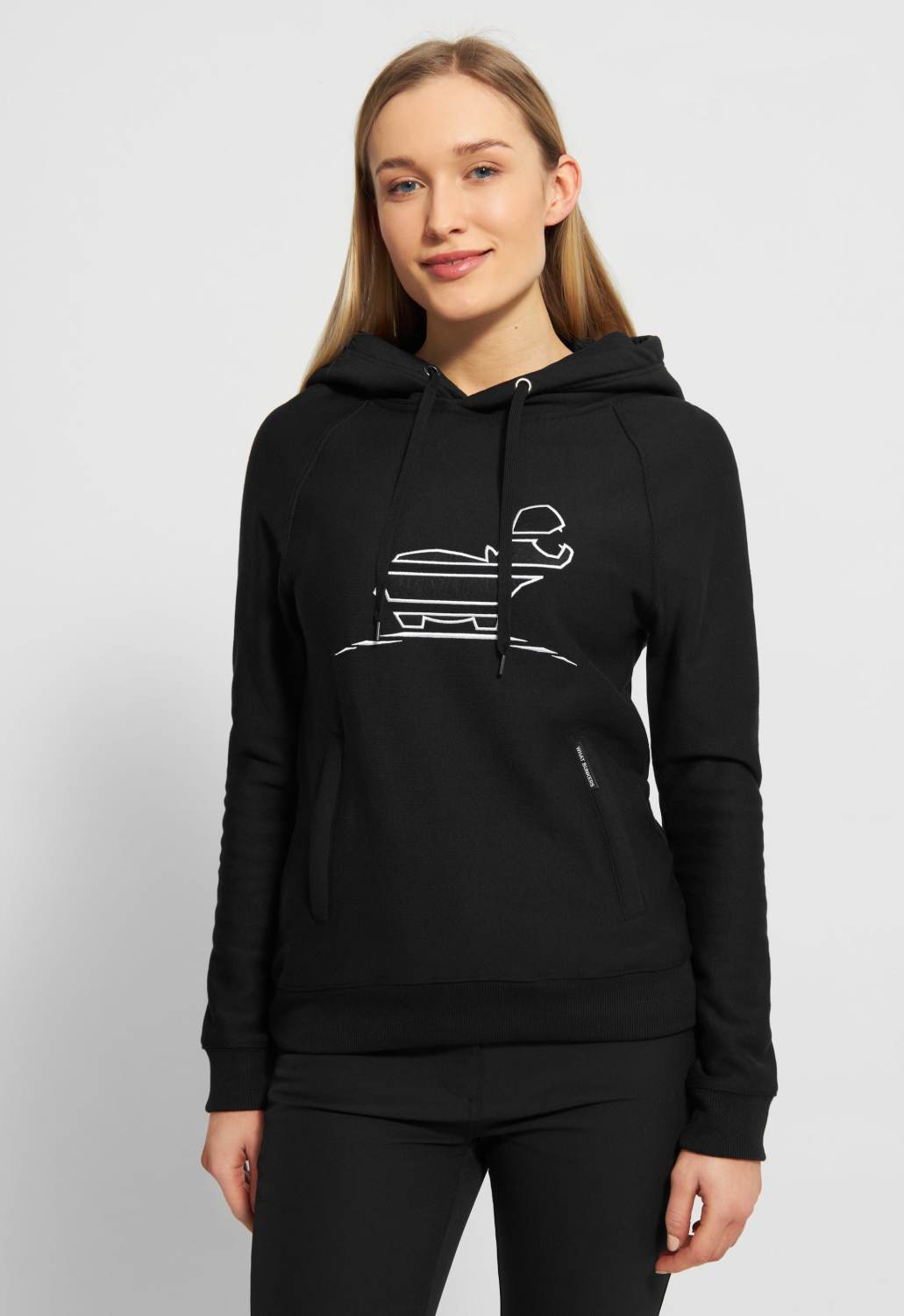 Bertha Dame Pullover   Black   Str. X fra What Bunkers