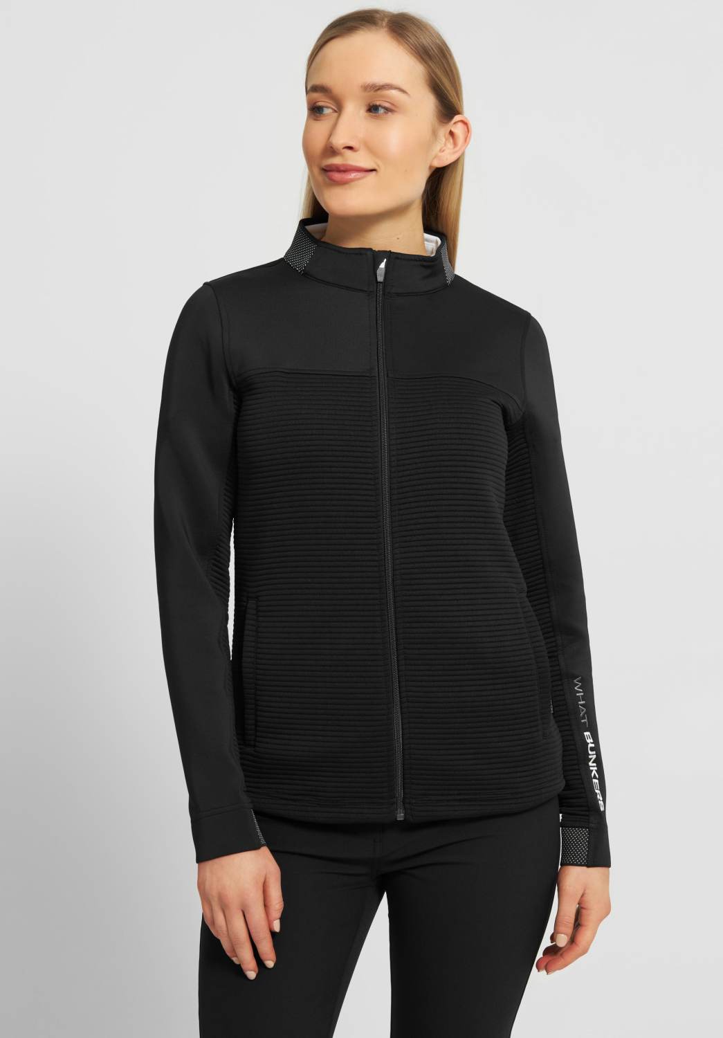 Donna Dame Cardigan   Black   Str. X fra What Bunkers