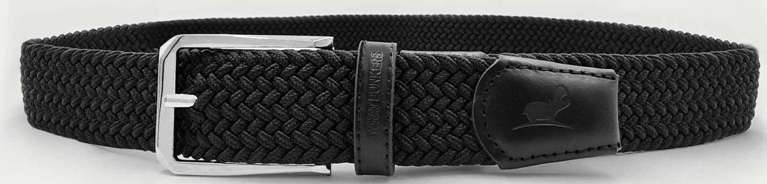Elastisk Herre Bælte   Black   Str. 34" 36" fra What Bunkers
