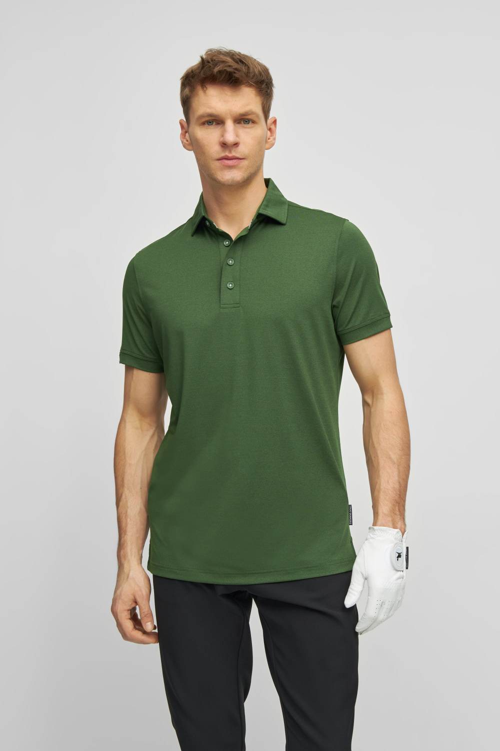 George Herre Poloshirt   Grey   Str. X fra What Bunkers