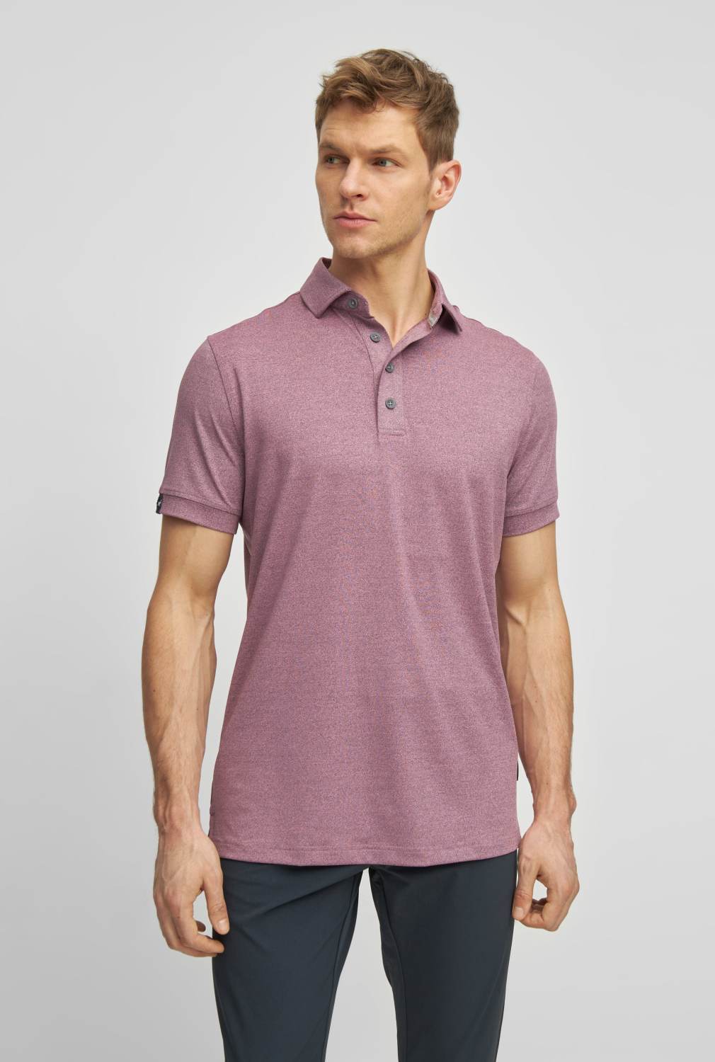 George Herre Poloshirt   Rose Gold   Str. X fra What Bunkers