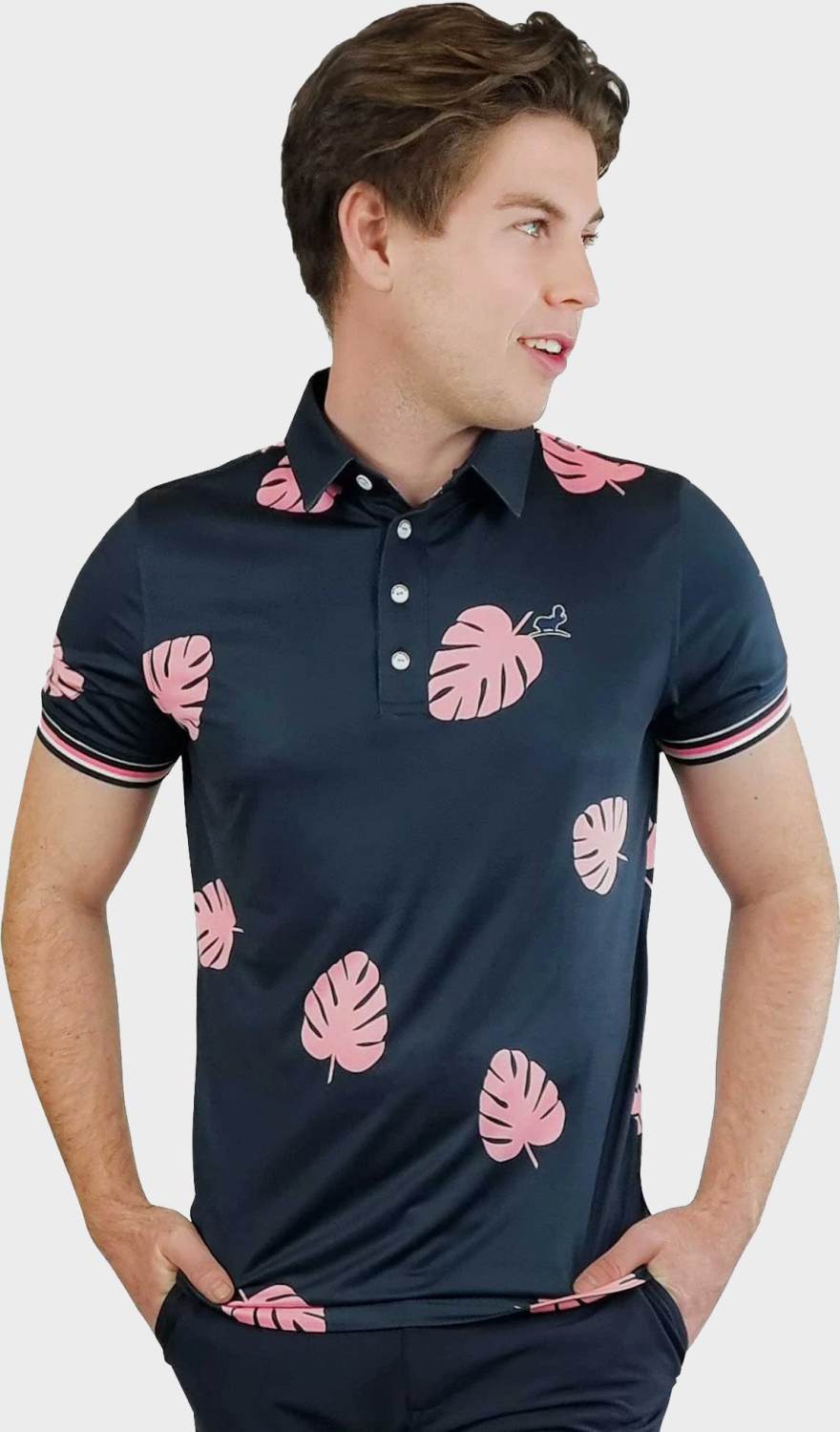 Hugo Herre Poloshirt   Navy   Str. X fra What Bunkers