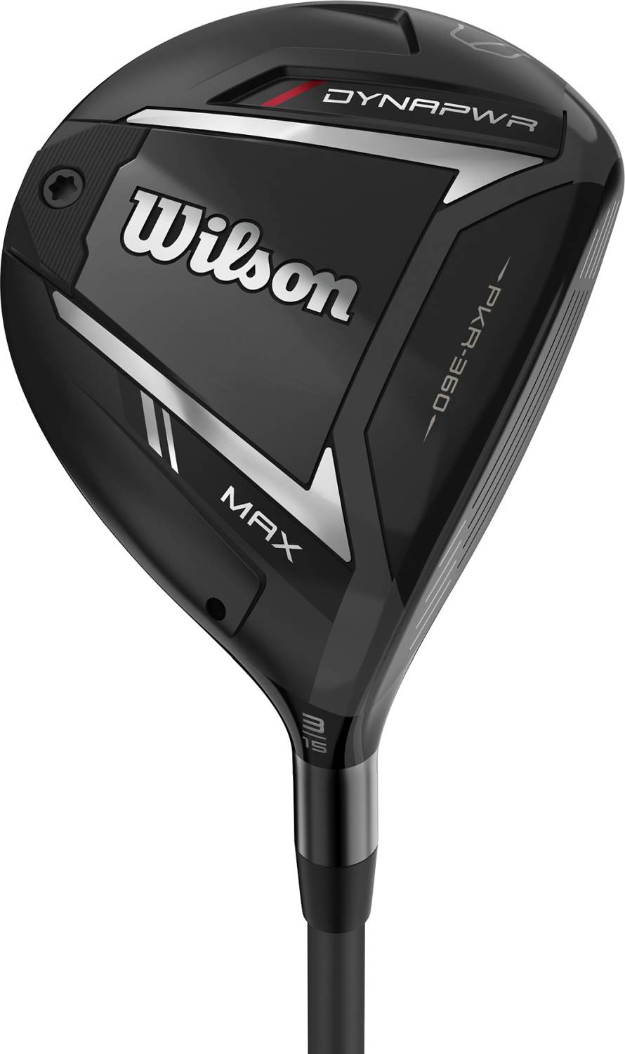 Dynapwr Max (2025) Herre Fairwaykølle   Black   Højre   15.0° (3 Kølle)   Ust Mamiya Lin Q M40x Red 5 Senior F2 Grafit fra Wilson