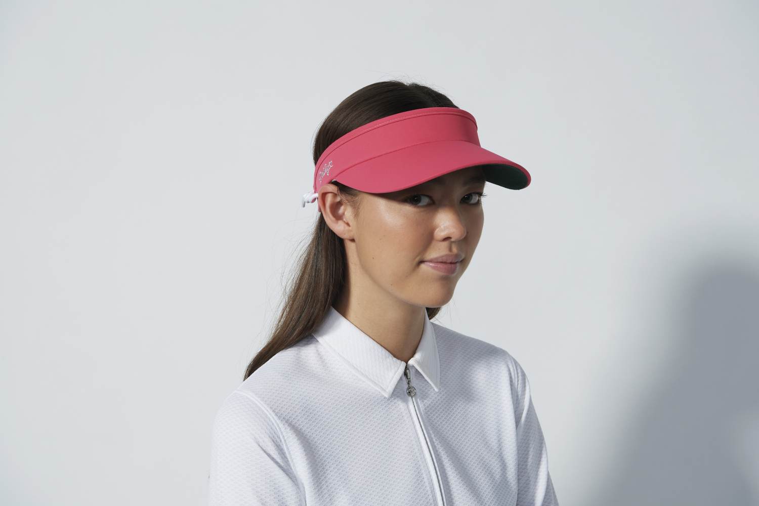 Marina (2025) Dame Visor   Intense Coral   Str. Onesize fra Daily Sports