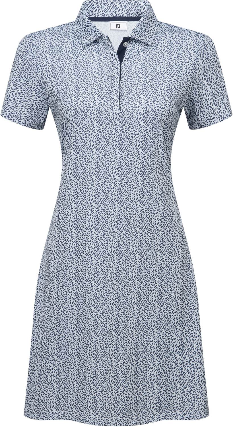 Animal Print Dame Kjole   White Navy   Str. L fra Footjoy