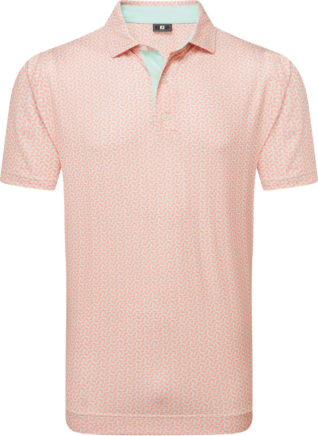 Citrus Print Lisle Herre Poloshirt   Orange   Str. Xx fra Footjoy